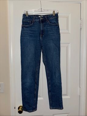 H&M Classic Straight-Leg Jeans - Dark Blue